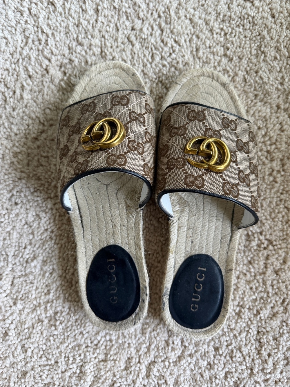 🚨 $125 TODAY ONLY!!! 🚨
Gucci Marmont Espadrille Brown GG Sandals - Picture 3 of 3